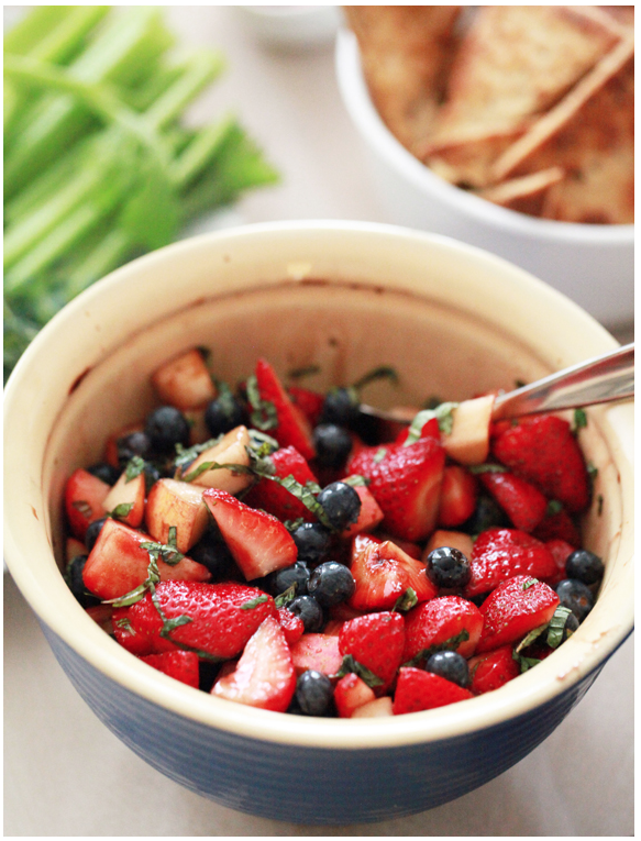 Berry Salad with Balsamic Syrup