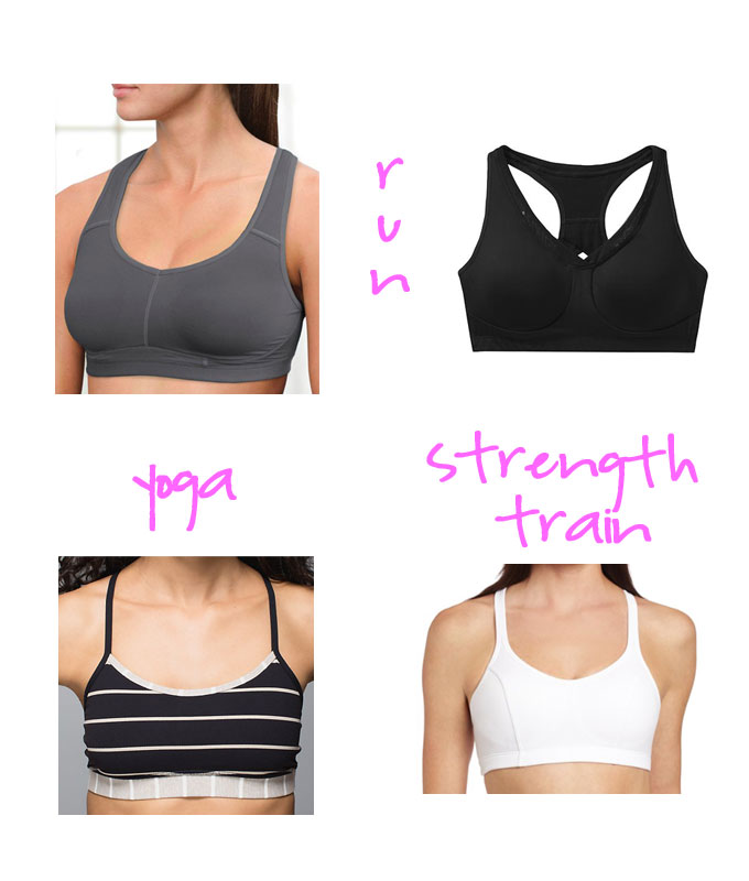 sports bras, running, yoga, strength training, lululemon, athleta