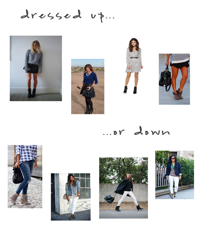 ankle boots, ankle booties, how to wear ankle boots