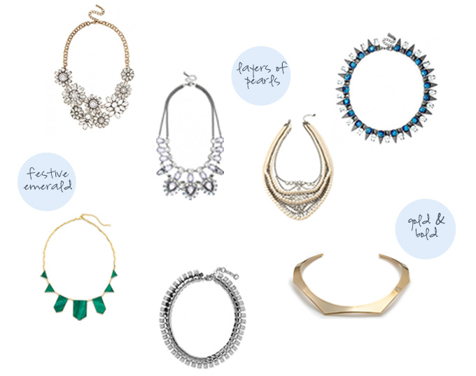 statement necklaces to add sparkle to your holiday party outfit