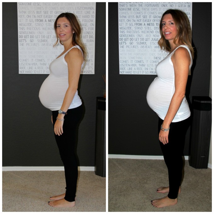 26 week baby bump compared to 22 week bump