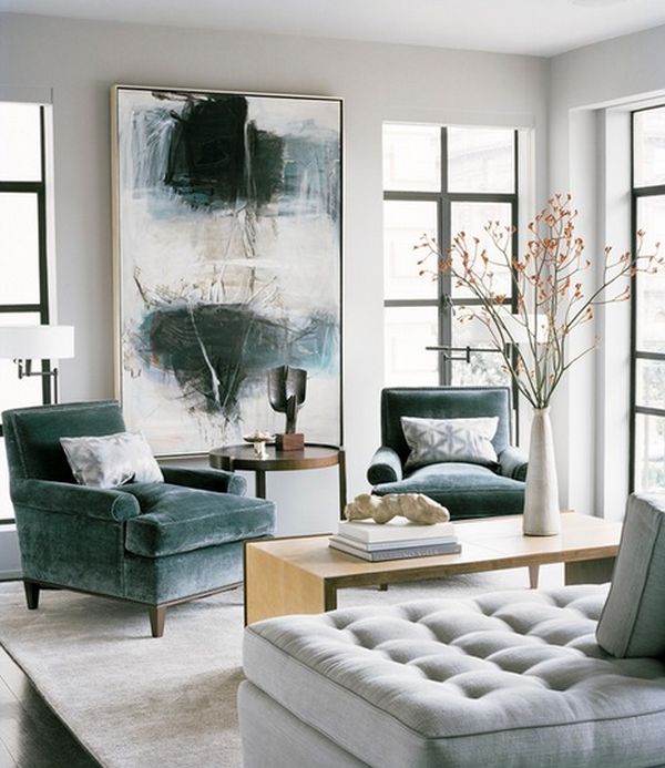Inspiration for a grey and white home