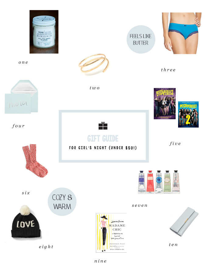 Holiday Gift Guide for Your Girlfriends (Under $50)