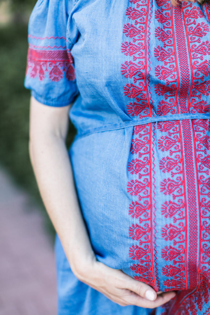 madewell embroidered indigo mercado dress