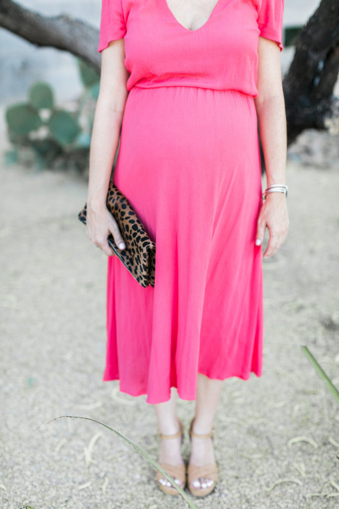 Wayf Midi Dress, Pregnancy Style,